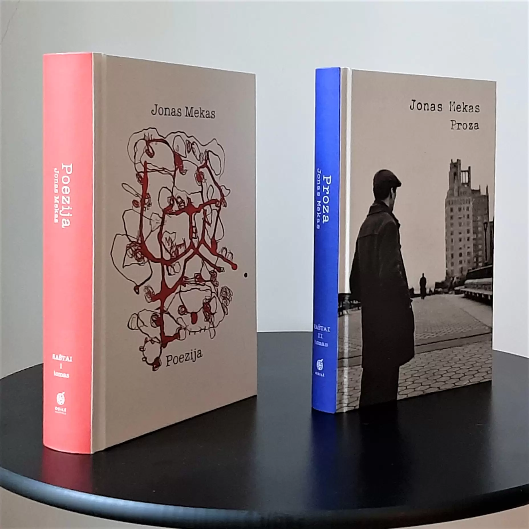 "Jonas Mekas. Poezija". Vol.1 and "Jonas Mekas. Proza". Vol.2. Published by "Odilė". Edited by Julius Ziz