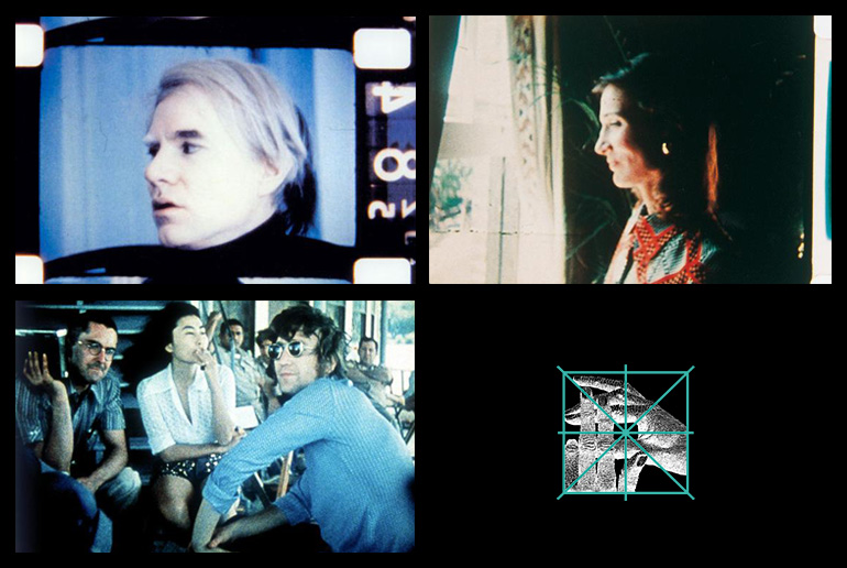 Stills from films by Jonas Mekas